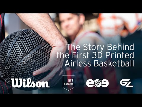 The Story Behind the First 3D Printed Basketball (Airless Prototype) 🏀 Wilson, DyeMansion, GL, EOS