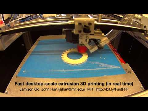 Fast desktop-scale extrusion 3D printing