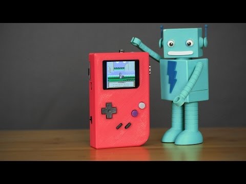 DIY Raspberry Pi Gameboy - 3D Printed #3DPrinting #Adafruit