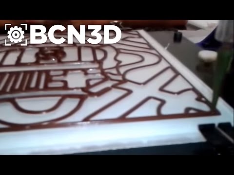BCN3D+ - Paste Extruder printing chocolate