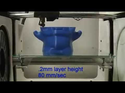 Zeni Kinetic: The Origin 3D printer. Timelapse combo