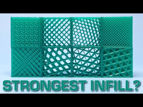 Which Infill Pattern is the STRONGEST? | 3D Printing Testing Lab