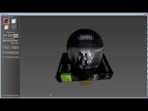 RecFusion - Reconstructing a motorcycle helmet with Kinect