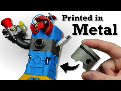 Metal 3D Printed Gas Engine