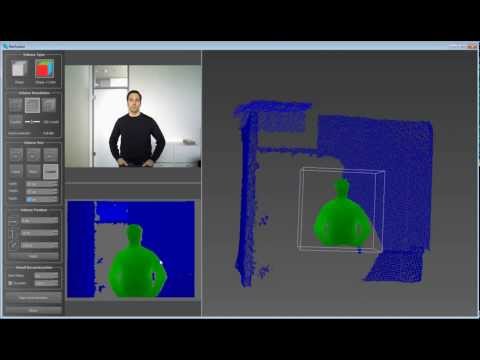 RecFusion - Reconstructing a turning person with Kinect