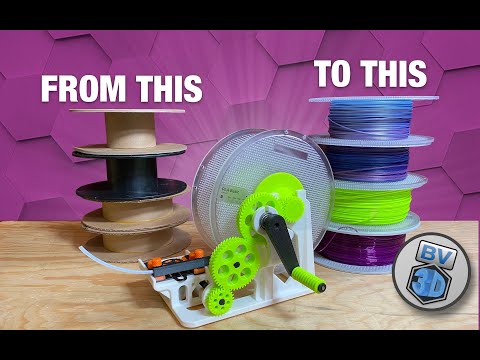 3D Printed Filament Respooler