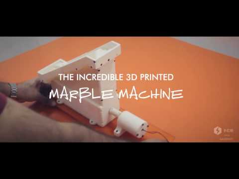 The 3D Printed Marble Machine on Indie : The Desktop 3D Printer