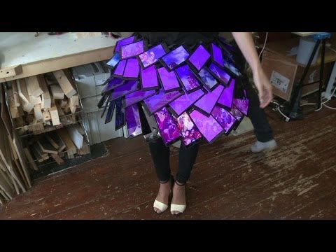 World&#039;s first smartphone skirt - Click - BBC News