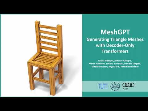 MeshGPT: Generating Triangle Meshes with Decoder-Only Transformers