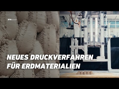 Robotergestütztes Druckverfahren für Erdmaterialien