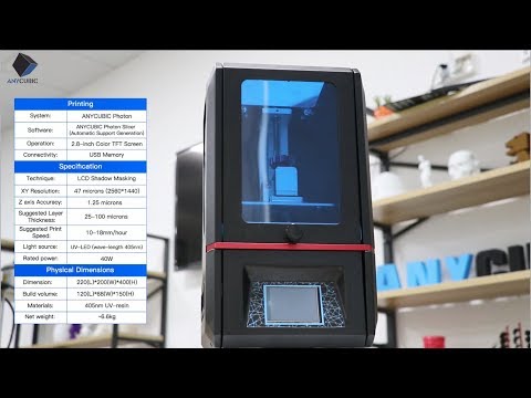 ANYCUBIC Photon---Fully Integrated High Resolution Desktop Resin 3D Printer