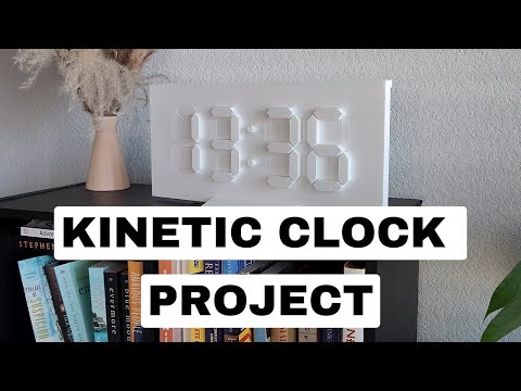 I Built a Minimalistic Kinetic Clock Project with my 3D Printer and Arduino