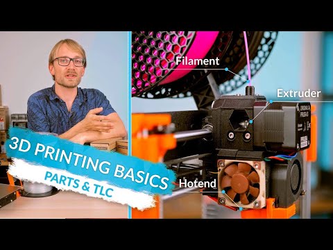 3D Printing Basics: Parts names, care, and filament types! (Ep4)