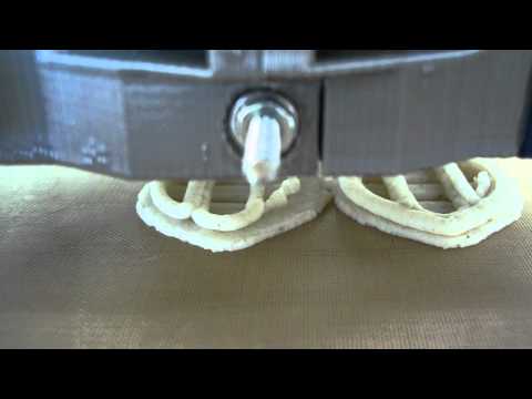 Masa Harina 3D printing custom corn chips - Universal paste Extruder