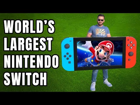 World&#039;s LARGEST Nintendo Switch! (actually works)