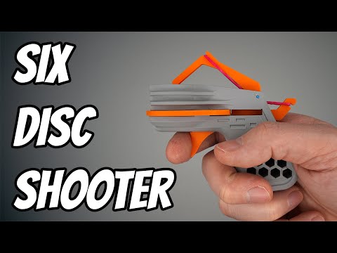3D Printable 6-Disc Semi-Automatic Shooter