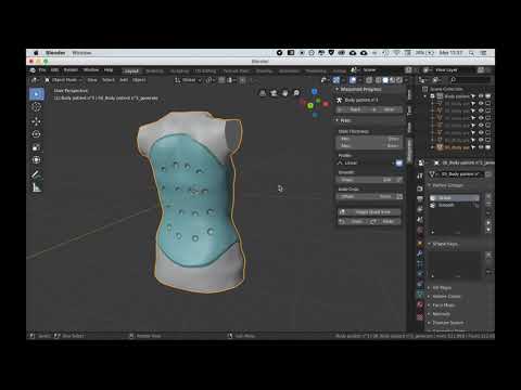 WASP Med Add-on Blender 2.8 / How to model a 3d printed brace