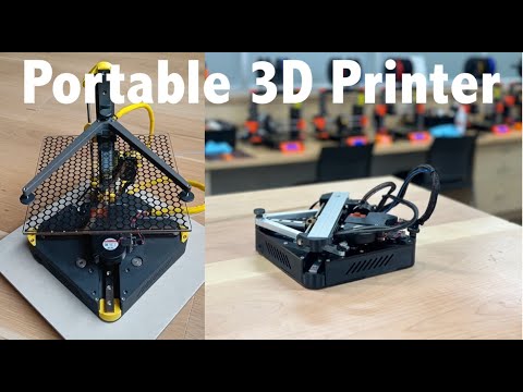 The Newest POSITRON Printer!!! Upside Down Portable 3D Printer
