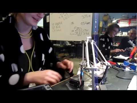 3D Printed Delta Robot Testing