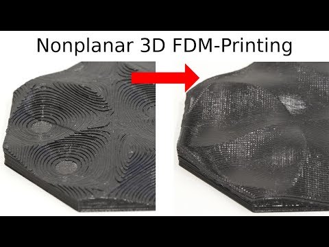 3D Printing of Nonplanar Layers for Smooth Surface Generation