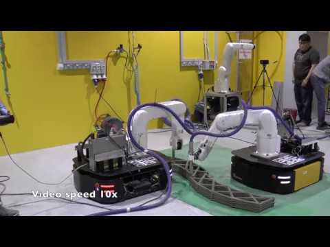 Large-Scale 3D Printing by a Team of Mobile Robots