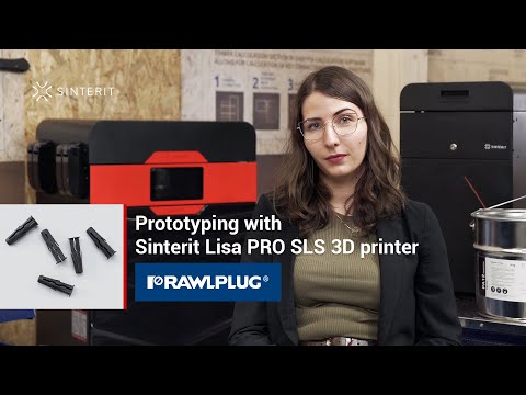Prototyping with Sinterit Lisa PRO SLS 3D printer at Rawlplug