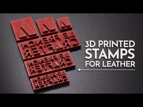 INSANE quality 3D stamps for leather with BAMBU LAB A1 MINI printer