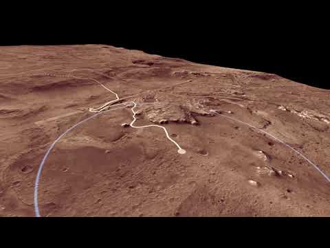 Mars 2020 Landing Site: Jezero Crater Flyover