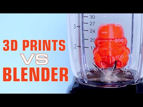 Putting 3D Printing Materials in a Blender | 3D Printing vs Blender