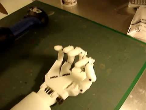 Animatronic Hand Robot 3D printer &quot;InMoov&quot; Part1