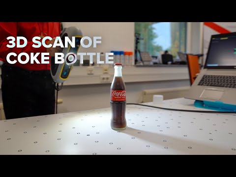 3D Scan of Coca Cola bottle using AESUB transparent