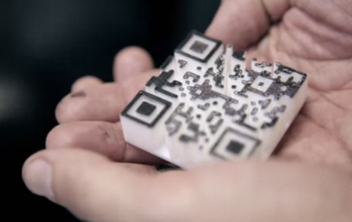 Innovative Werbe-Aktion mit 3D gedruckten QR-Code
