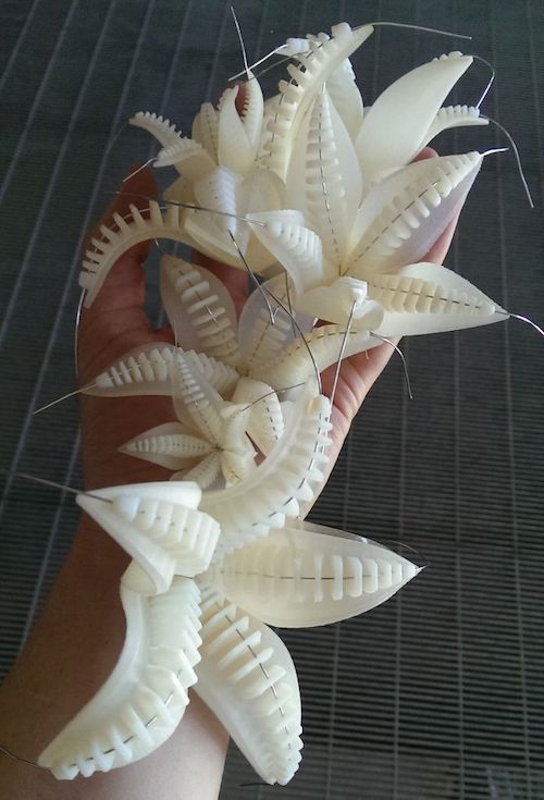 3D-gedruckte-Blumen