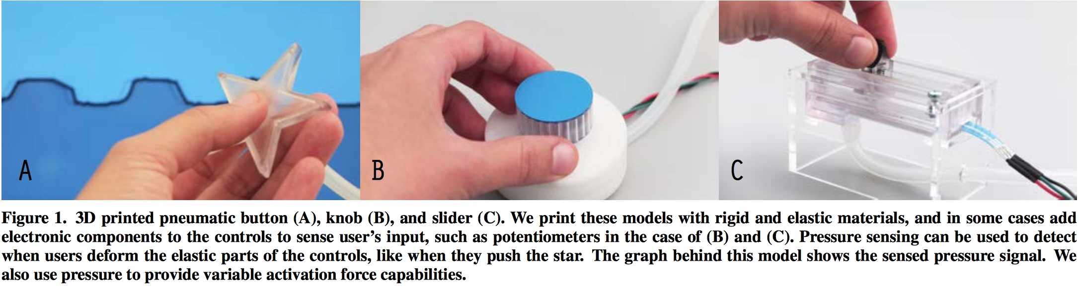 3D Printed Pneumatic Buttons Disney Research