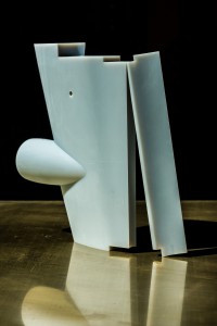 Ein 3D-gedrucktes Ruder, hergestellt mit dem Material VeroGray auf dem Objet Eden350V 3D-Drucker von Stratasys