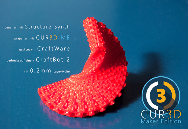 CUR3D Maker Edition StructureSynth CraftUnique