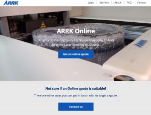 Arrk Online 300x228 - ARRK Europe startet neuen Online-Angebots- und Bestellservice für 3D-gedruckte SLA- und SLS-Teile