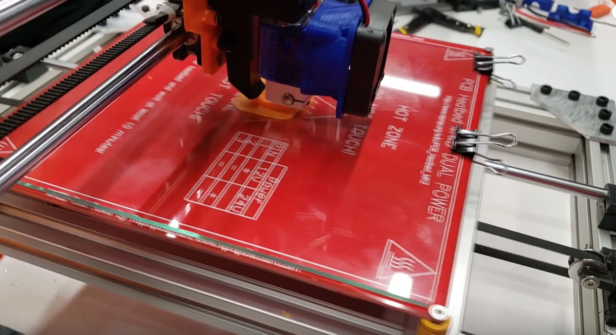 2er Pack Eewolf 3D Drucker bauen Oberfläche 220x220 mm Square Black 