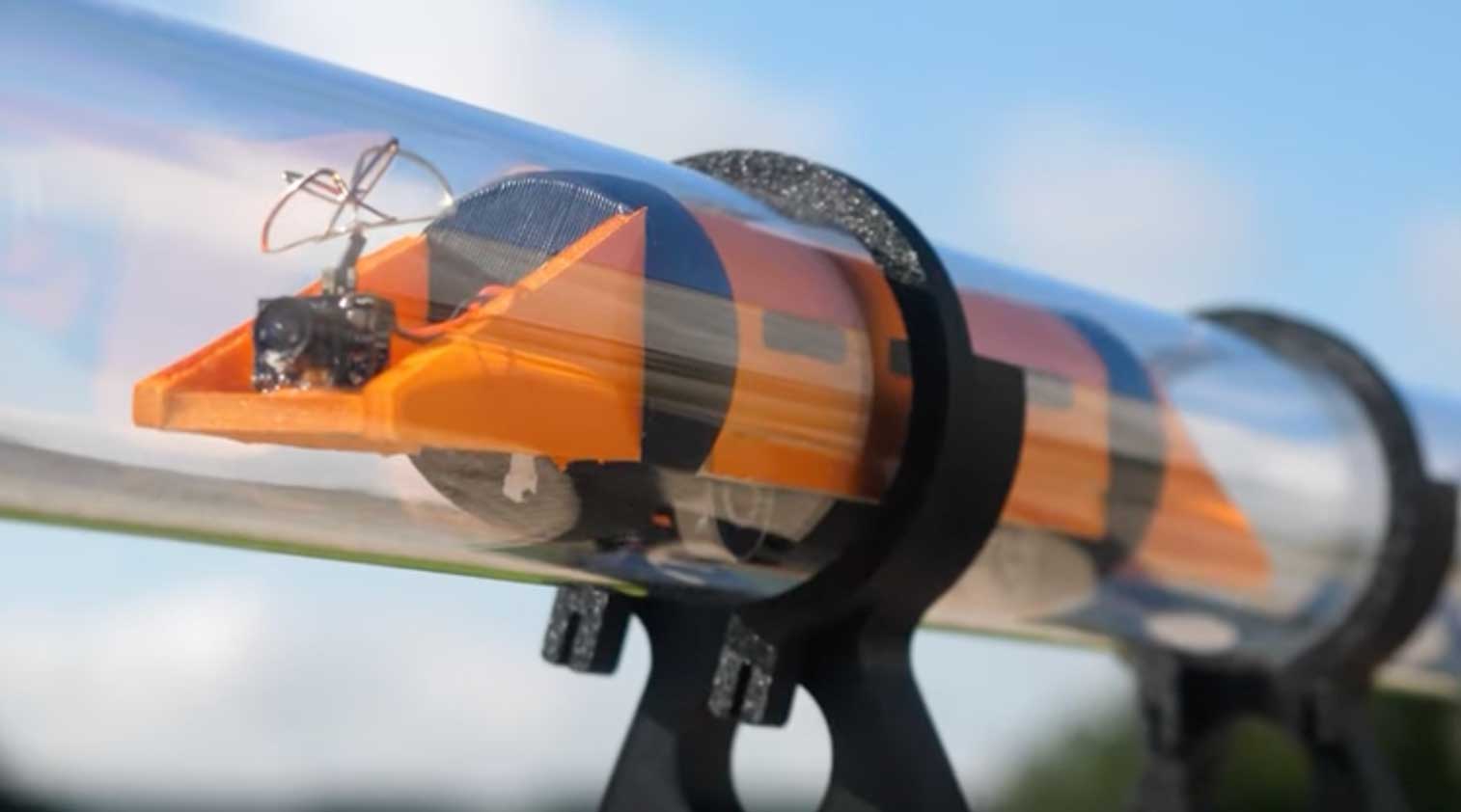 Maker builds Hyperloop model using 3D printing technology