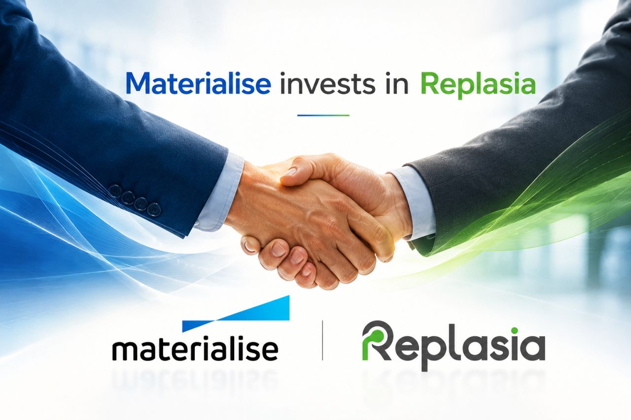 Replasia secures minority investment from Materialise and Andy Christensen for personalized 3D-printed hip implants