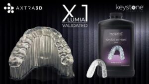 Axtra3D validiert transparentes Dentalharz für Schienen und Retainer
