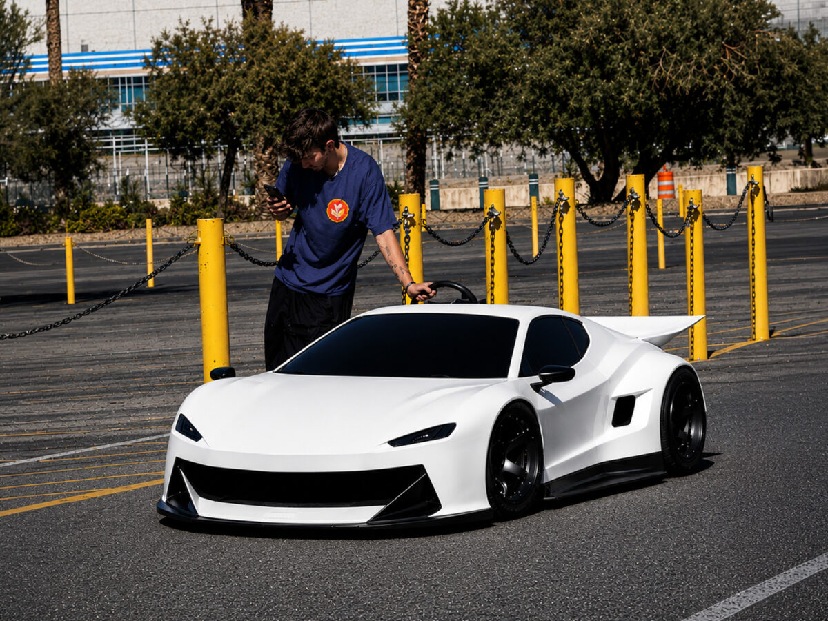 Cross Industry Dynamics 3D prints full-scale hypercar show prototype for Lil Zoomers using Caracol's Heron 300 HV in 24 print hours