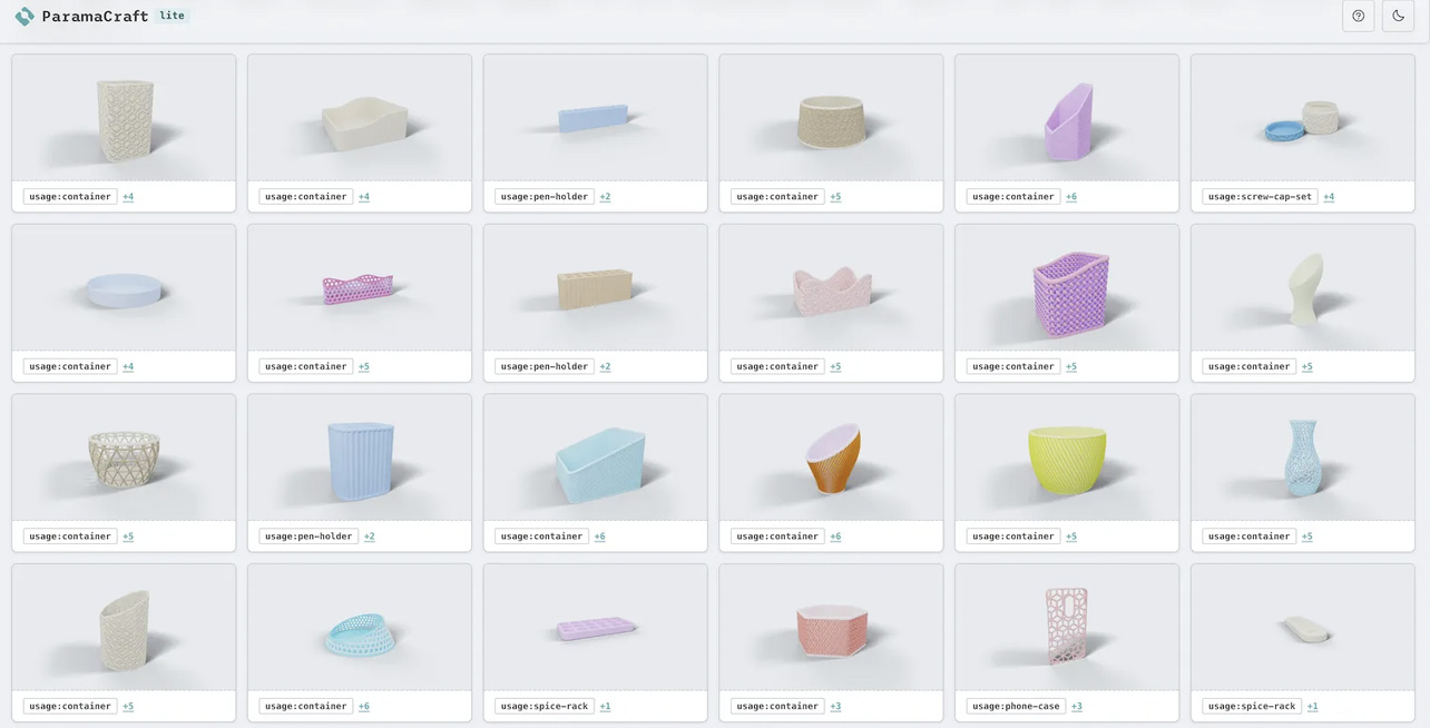 ParamaCraft lite parametrischer Modell-Editor